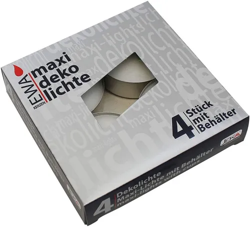 Ebersbacher Kerzenfabrik Duftkerze 1 x EWA/JEKA - 4 Maxi Teelichte