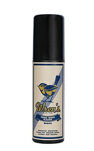 Wren's Ultra White Classic – Intensive Lotion zur Aufhellung und Perfekter Leder Weißmacher für Glattleder, Textilschuhe, Taschen und Sportschuhe – Exklusiv Hohe Qualität Seit 1889