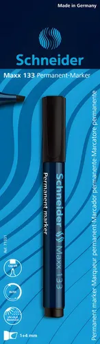 SCHNEIDER Marker Schneider Permanent-Marker Maxx133 schwarz Blister 1 Stück