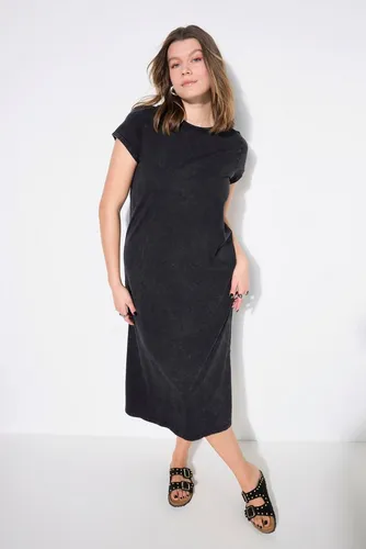 Studio Untold Jerseykleid Jersey-Midikleid A-Linie Acid Wash