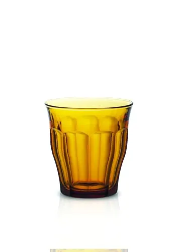 Duralex Picardie Tumbler, bernsteinfarben, 6 Stück, (6 x 25cl)