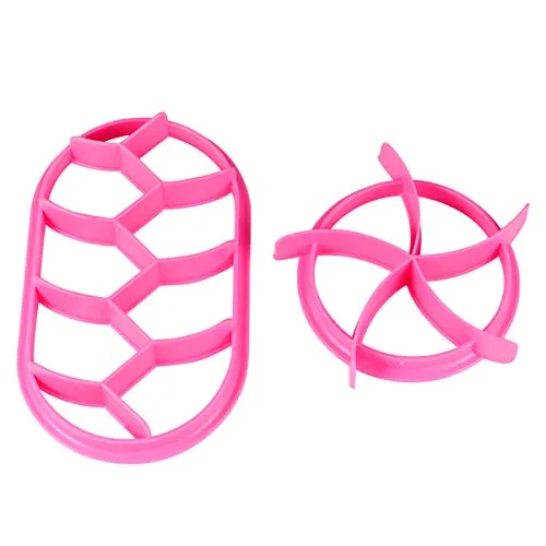 Cabilock 2 Stücke Kunststoff Ausstecher Brötchen Backform Brötchenstempel Brötchendrücker Kaisersemmel Plätzchen Brotbackform DIY Kastenform Brotstempel Brotform für Zuhause