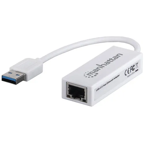 Manhattan Fast Ethernet Adapter Netzwerkadapter  100 MBit/s USB-A (USB 2.0)