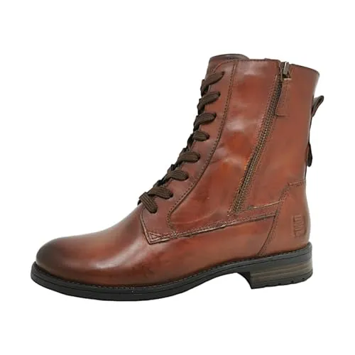 Bugatti Boot - Cognac Synthetik, Größe 44 - Wanderschuhe für Damen aus hochwertigem Synthetik, ausgestattet mit Reißverschluss und Schnürung für optimalen Halt und Komfort.