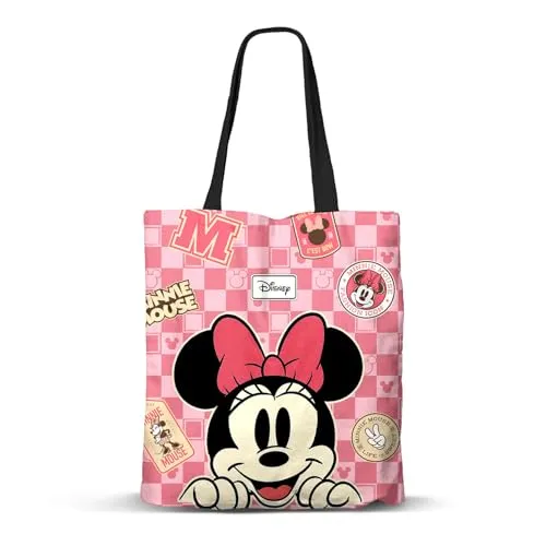Disney Minnie Maus Journey-FAN Shopping Einkaufstasche, Rosa, 33 x 40 cm