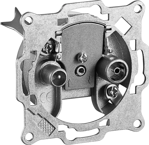 GOOBAY 67044 - 2-Loch BK-Antennen-Durchgangsdose, 10dB