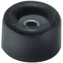 Türpuffer D.40mm H.35mm Gum.rot Dübelmontage - Türstopper aus Gummi mit Metallöse, ideal für eine sichere und langlebige Türmontage.