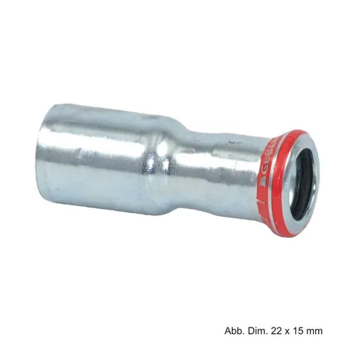 GEBERIT Wasserrohr Geberit Mapress C-Stahl Reduzierstück, 18 x 15 mm
