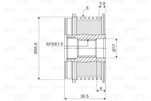 Valeo Generatorfreilauf VALEO NEW SPARE PART 588068 - Hochwertiger Generatorfreilauf für zuverlässige Leistung, ideal für die Wartung Ihres Fahrzeugs.
