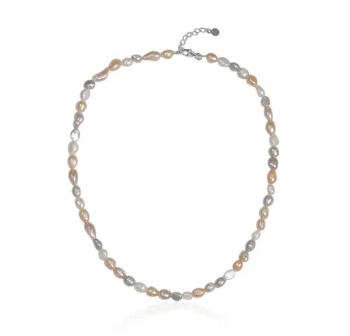 Cavill Silberkette Cavill elegante 925er Silberkette mit Süßwasserperlen, 43-45,5 cm (1-tlg)