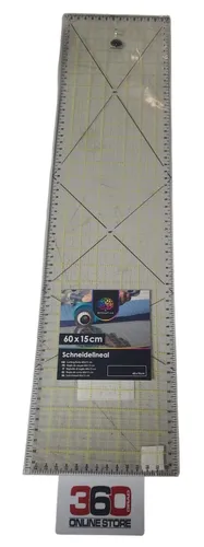 Nähzubehör Schneidelineal OfficeTree 60 x 15 cm von OfficeTree
