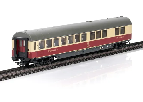 Märklin H0 43872 Speisewagen WRmh 132 - H0 Personenwagen, detailgetreues Modell des Speisewagens aus Epoche IV, ideal für Sammler und Modellbahnanlagen.