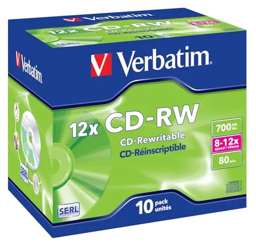 Verbatim CD-RW 12x 700 MB (10 Stück)
