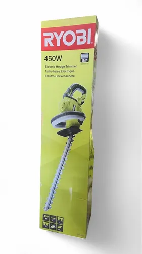 Ryobi RHT4550 Elektro Heckenschere 50 cm 450 Watt - Effiziente Elektro-Heckenschere mit 50 cm Schnittlänge und nur 2,5 kg Gewicht – ideal für präzises Schneiden im Garten.