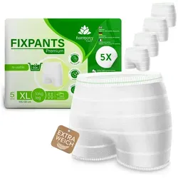 Harmony Care Inkontinenz-Einlage Fixpants Premium - extra weich für Inkontinenz und Wochenbett, XL Gr., 5-St., extra weich, zuverlässig haltende XL