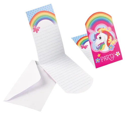 Einladungskarten Einhorn 8
