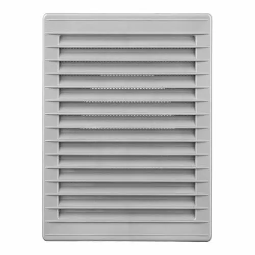 EDM Lüftungsgitter 87734 Grau 13,5 x 20,5 cm Fliegengitter