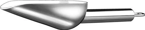 Schaufel Abwiegeschaufel VA silber L.175mm Inh.100ml aus lebensmittelechtem
