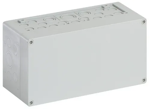 Spelsberg AKL 1-G Leerkasten grau - Leergehäuse für Standardinstallationen mit Schutzart IP65, ideal für industrielle Anwendungen. Robustes Polystyrol und vielseitige Anschlussmöglichkeiten.