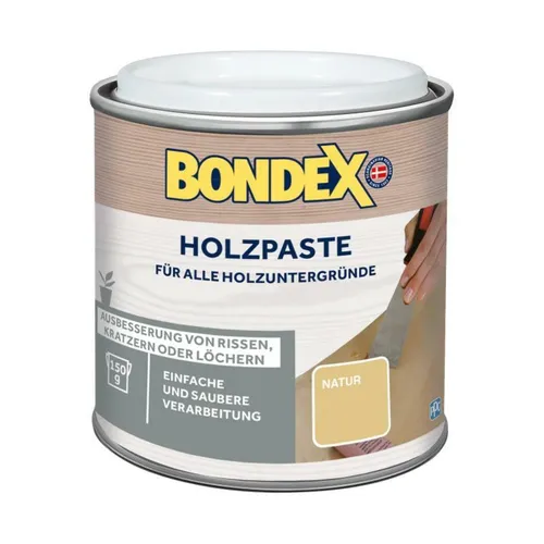 Bondex Holzpaste Natur zum Reparieren und Auskitten von Holzschäden 150 g