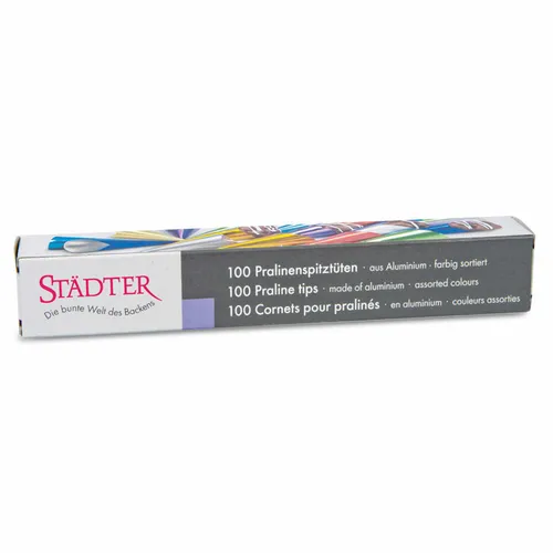 Städter Pralinenspitztüten 100 Stück Pralinenförmchen Pralinentüten Ø 23 x 55 mm