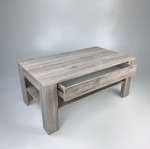 Möbel SD Couchtisch EWA mit Schubkasten in Sandeiche