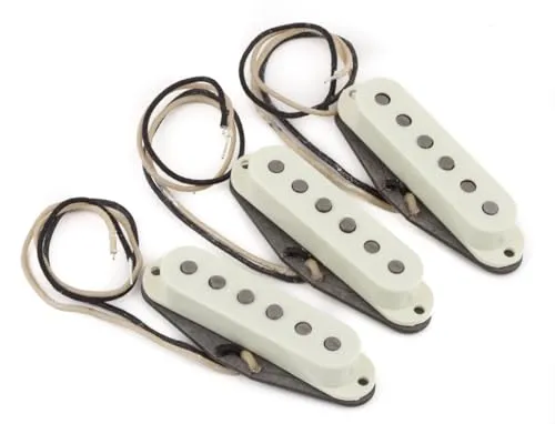 Fender Pure Vintage '65 Strat Pickup Set - Gitarren- & Bass-Zubehör: Hochwertiges Pickup-Set mit drei Alnico V Single Coils für authentischen Vintage-Sound und gleichmäßigen Output.