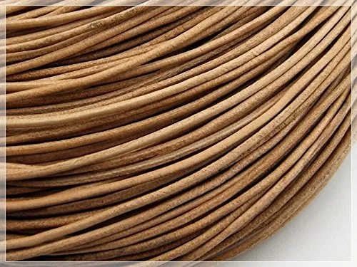 m echtes Lederband Peru 2 mm von Vintageparts, DIY-Schmuck 2