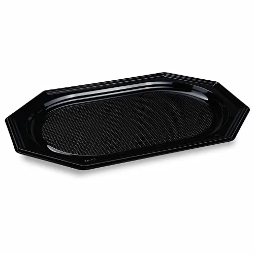 VEPATIM 10 Catering-Platte rPET oval schwarz 45 x 30,2 cm