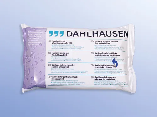Feuchte Einmal Waschhandschuhe/ Waschlappen ohne Alkohol ECO 8 Stk/Pkg