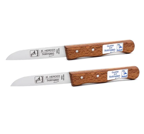 Küchenmesser Schälmesser Solingen Obstmesser Gemüsemesser Herder Carbon Set 2