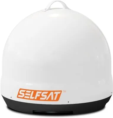 Selfsat Snipe Mobil Camp Direct - Portable SAT-Antenne - SAT-Antenne für 1 Teilnehmer, selbstausrichtend auf Astra 19,2° Ost, ideal für Caravan & Camping, TV-Empfang in nur 90 Sekunden, kompakt und wetterfest.