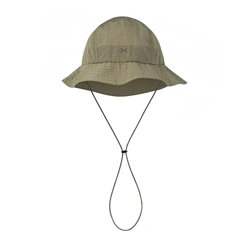 Buff Go Bucket Hat Gr L/XL Oliv - Fischerhut für Herren mit UV-Schutz, ideal für Wassersport, Wandern und Trekking - komfortabel dank Schweißband und Belüftungslöchern.
