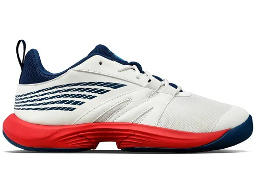 KSwiss Tennisschuhe Speedtrac Allcourt Weiss Kinder, Größe Euro 38 (US 5,5) - Sneaker für Kinder, leicht und stabil, ideal für aufstrebende Tennisspieler, die Komfort und optimale Fußpositionierung suchen.
