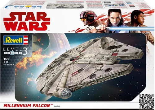 Revell Star Wars Millennium Falcon Kartonmodellbausatz - Detailgetreues 216-teiliges Modell für anspruchsvolle Star Wars Fans, beeindruckend und herausfordernd
