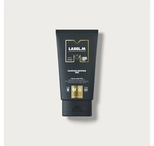 Label.M Fashion Edition Gel 150 ml - Professionelles Haargel - Haarstyling-Produkte mit starker, flexibler Haltekraft. Schützt vor Feuchtigkeit und verleiht gesundes, glänzendes Haar für makelloses Styling den ganzen Tag.