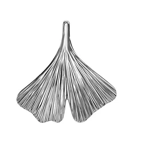 JEVELION 925 Silber Anhänger Ginkgo-Blatt für Damen - Eleganter Anhänger aus 925 Silber mit Ginkgo-Blatt, symbolisiert Harmonie und Lebenskraft. Ideal als modisches Accessoire und Geschenk, inklusive Schmuckzertifikat und Etui.