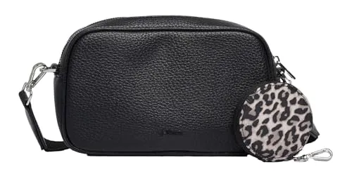 s.Oliver Umhängetasche Crossbody Bag Grey/Black schwarz