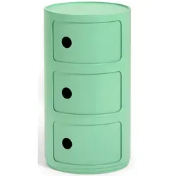 Kartell Componibili Bio Container 3-Fächer, Grün in grün von Kartell