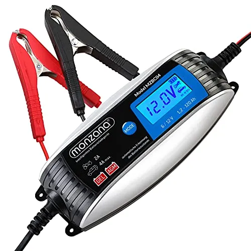 Monzana vollautomatisches Batterie-Ladegerät 6V/12V
