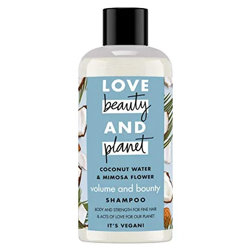 Produktbild Love Beauty and Planet Volume & Bounty Shampoo mit Kokoswasser & Mimoseblüte, 100 ml
