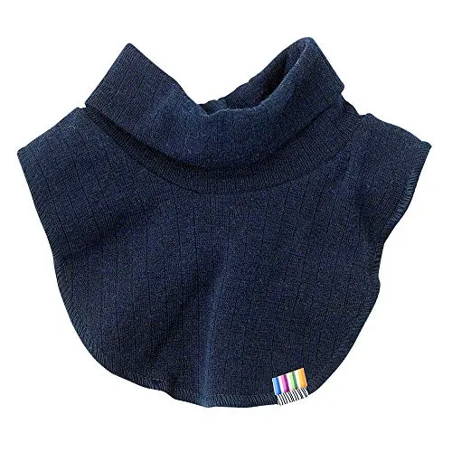 Joha Baby Kinder Unisex Schlupf-Schal Rollkragen-Einsatz aus Merinowolle, Größe: 4-6, Farbe: Blau - Hochwertiger Schlupfschal für Kinder, aus weicher Merinowolle. Ideal für kalte Tage, bietet Komfort und Wärme. Einfach über den Kopf zu ziehen, perfekt für den täglichen Gebrauch.