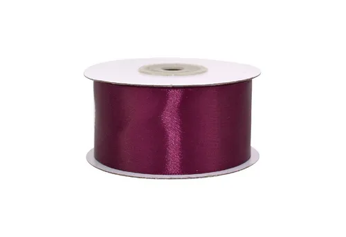 Creativery Satinband, Satinband 38mm x 25m Rolle Weinrot / Bordeaux