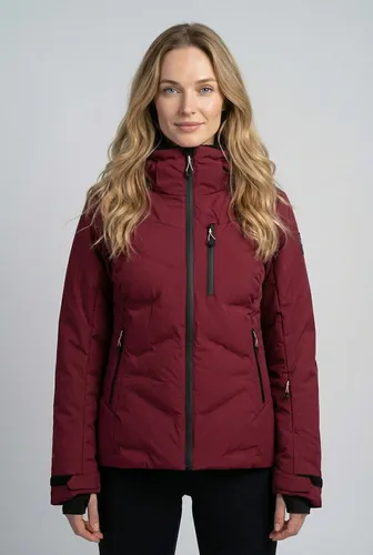 Icepeak Skijacke FLOVILLA - Atmungsaktive Funktionsjacke für Alpinski und Snowboard - Funktionsjacke in rot, wasserdicht mit 10.000 mm Wassersäule und atmungsaktiv. Ideal für sportliche Aktivitäten im Schnee, Größe XXL (50).