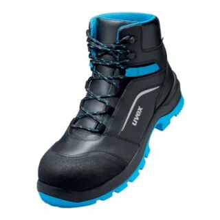 Uvex Sicherheitsschuhe 2 xenova 95562, S3 ESD, Unisex Stiefel, Echt Leder, Gr. 47 - Sicherheitsschuhe der Klasse S3, atmungsaktiv und antistatisch, ideal für Bau und Industrie. Mit PU-Laufsohle, metallfreiem Durchtrittschutz und optimalem Tragekomfort.