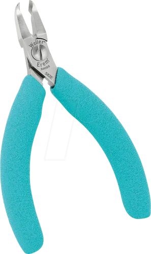 Weller EREM 582E Präzisions-Seitenschneider - Drahtschneider mit hochpräzisem Schraubsystem für leichtes Betätigen. Ideal für Fein- und Standardelektronik mit induktionsgehärteten Schneiden und reflexionsfreier Oberfläche.