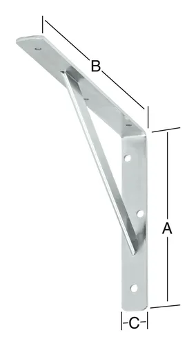 Vormann Stegkonsole verzinkt 500 x 330 mm Nr. 159500Z - 00159 500 Z