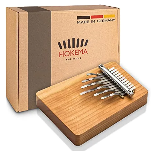 Hokema Kalimba B11 Melody - Handgefertigtes Daumenklavier aus Deutschland - Percussion Instrument für Einsteiger und Profis, sofort spielbereit und umweltfreundlich hergestellt in Deutschland.