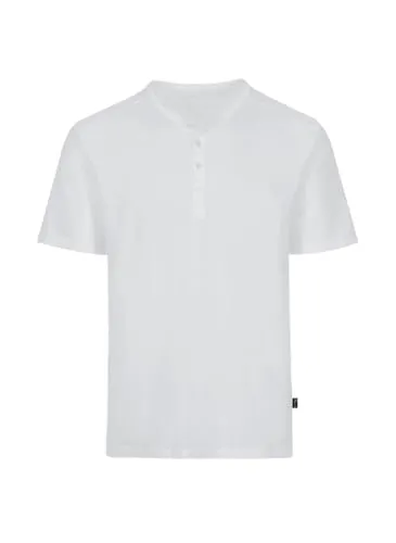 Trigema Herren T-Shirt mit Knopfleiste Deluxe - T-Shirts für Herren, klassischer Schnitt aus 100 % supergekämmter Baumwolle für höchsten Tragekomfort und stilvolles Design.