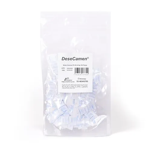 DeseCamen – Silikagel-Päckchen - Trockenmittel – Luftentfeuchter – Feuchtigkeitsabsorber – ungiftig – Lebensmittelqualität (100, 0.5 g)